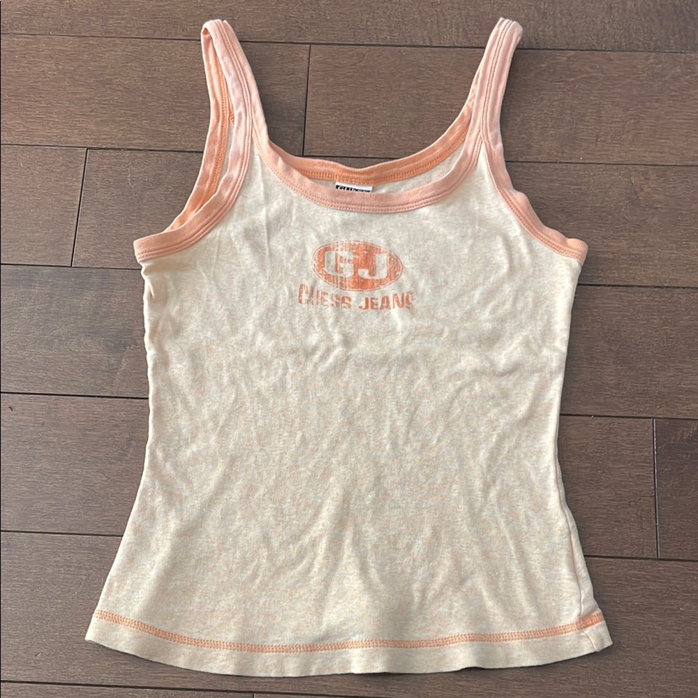 Guess Women's Light orange Tank Top
